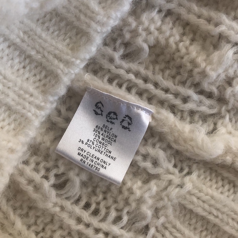 Sea New York Cream Puff Sleeved Knit Top Sz S - Picture 5 of 7